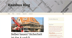 Desktop Screenshot of hausbau-blog.org